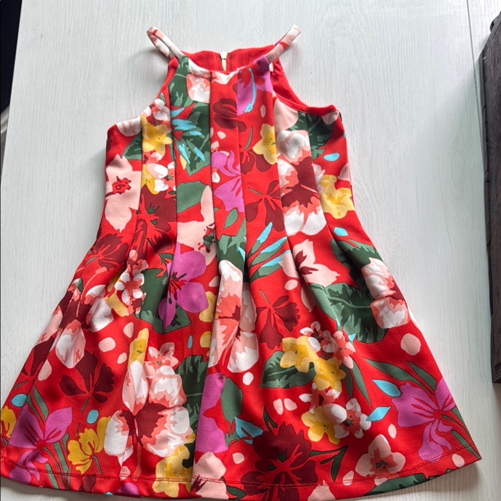 Go girls - Red Sleeveless Halter Sundress Casual size 6